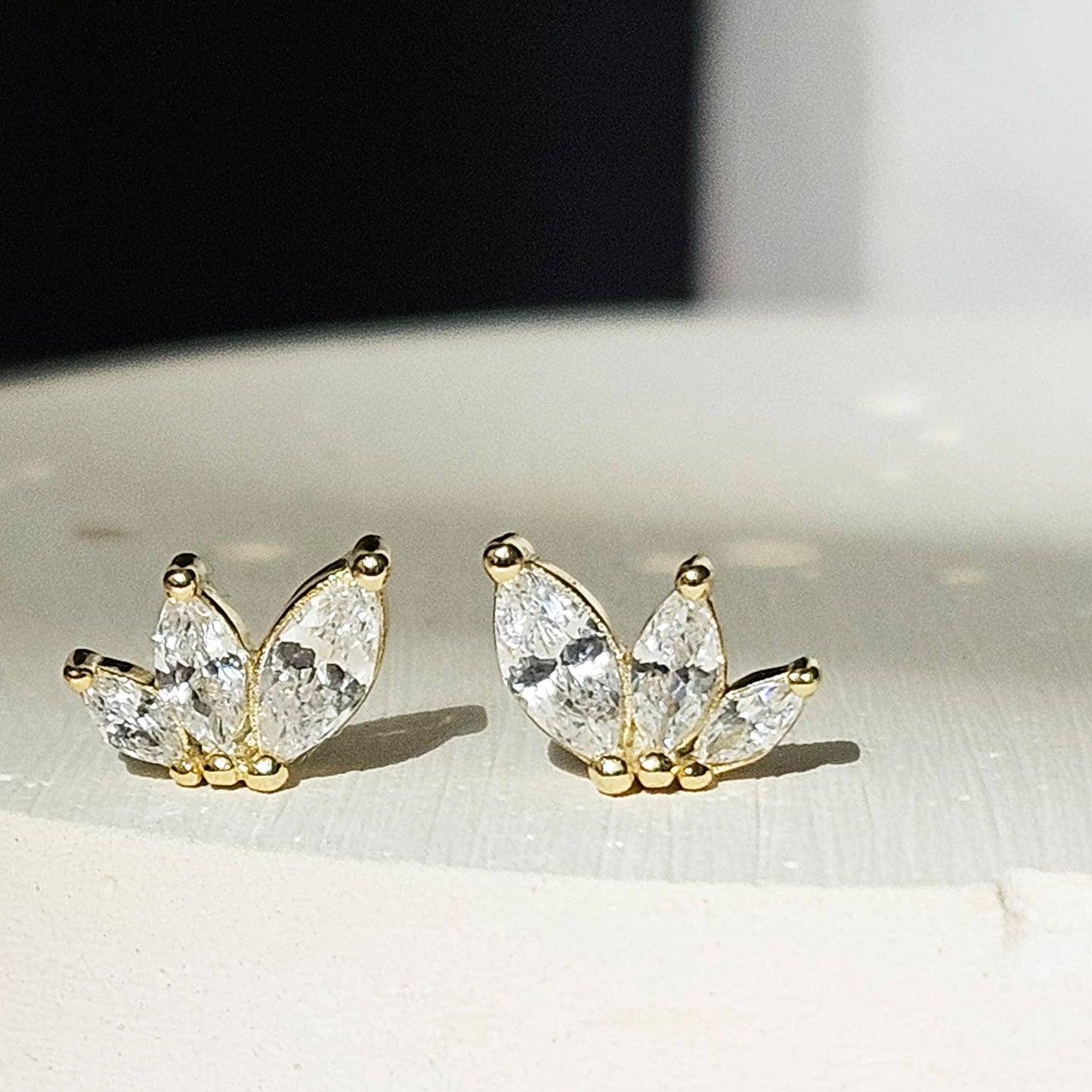MARQUISE CUT DAINTY EARRINGS
