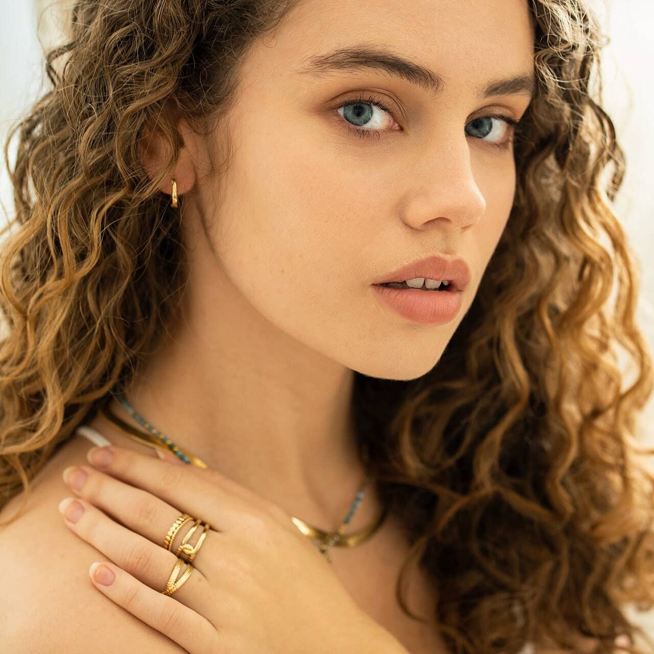 Mini stainless steel hoop earrings