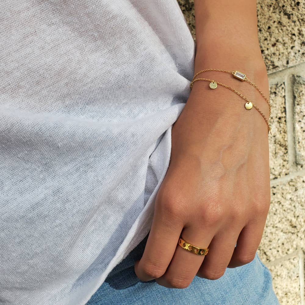 BAGUETTE THIN CHAIN BRACELET
