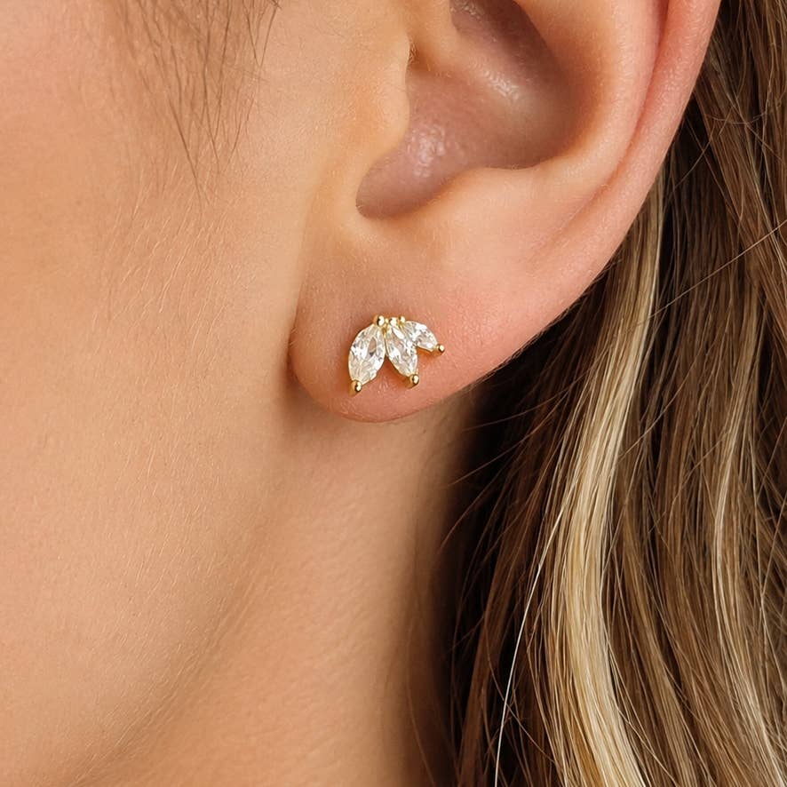 MARQUISE CUT DAINTY EARRINGS