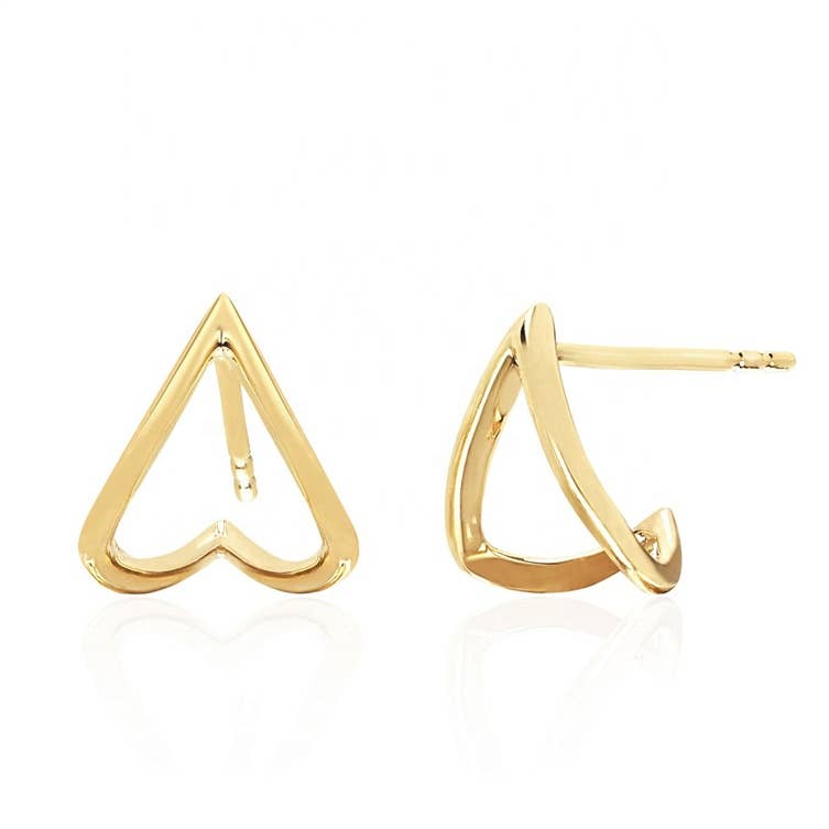 TRIANGLE EAR JACKET EARRINGS